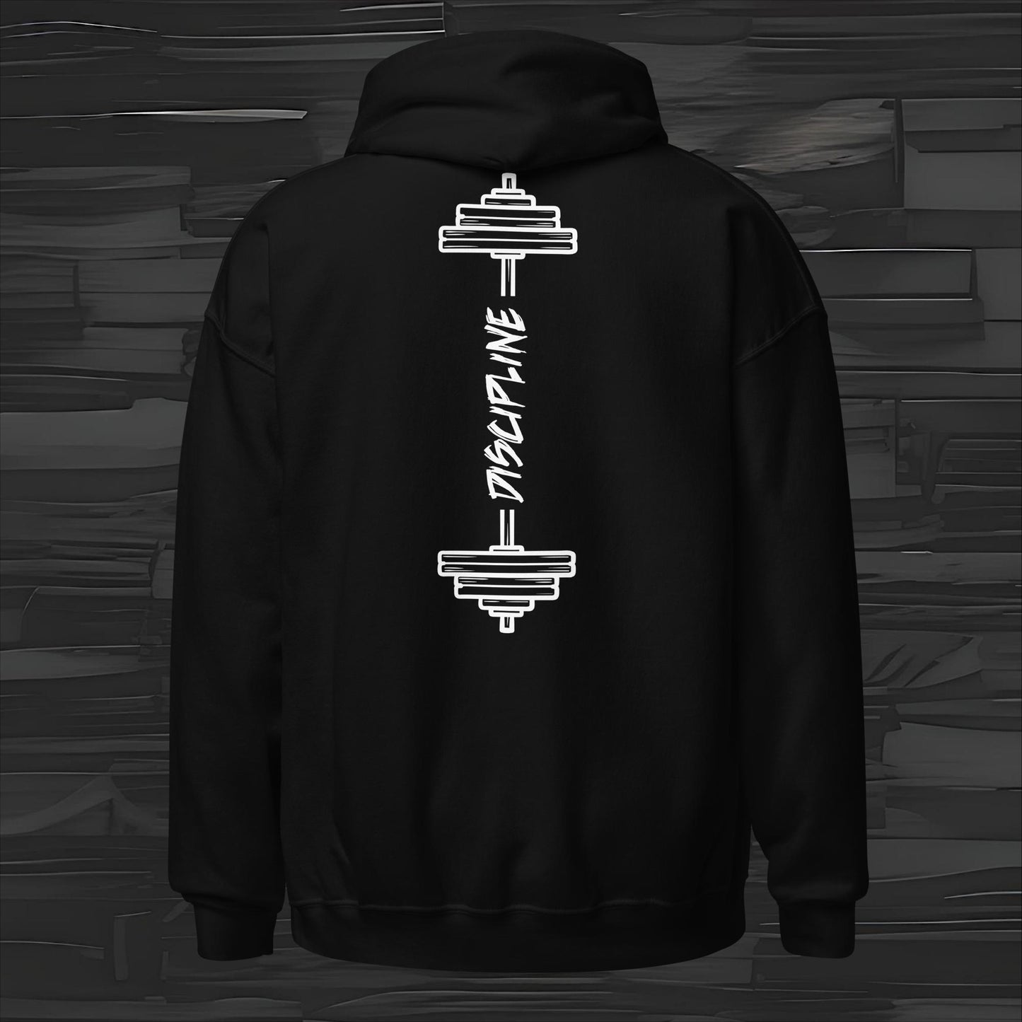 DISCIPLINE hoodie back print