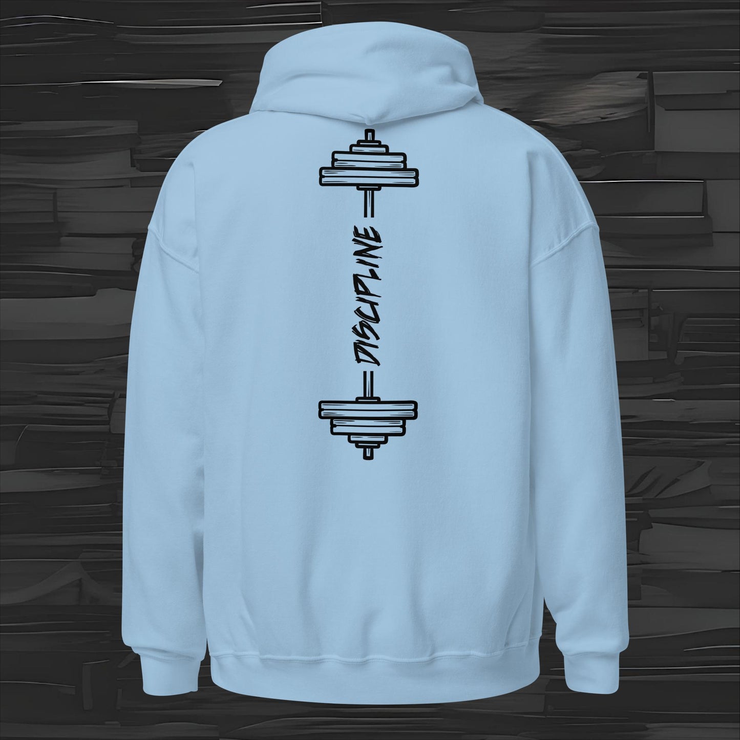 DISCIPLINE hoodie back print