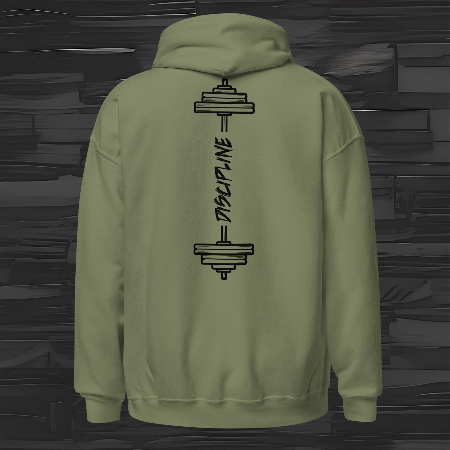 DISCIPLINE hoodie back print