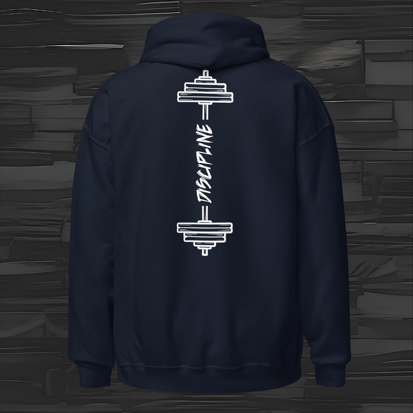 DISCIPLINE hoodie back print