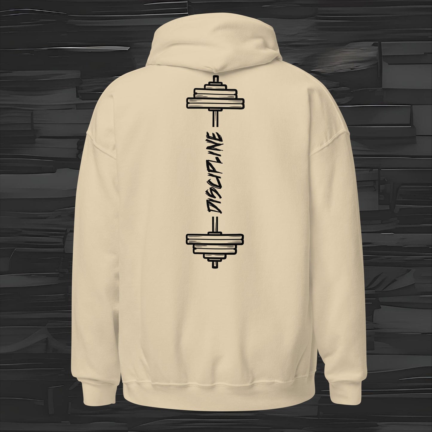 DISCIPLINE hoodie back print