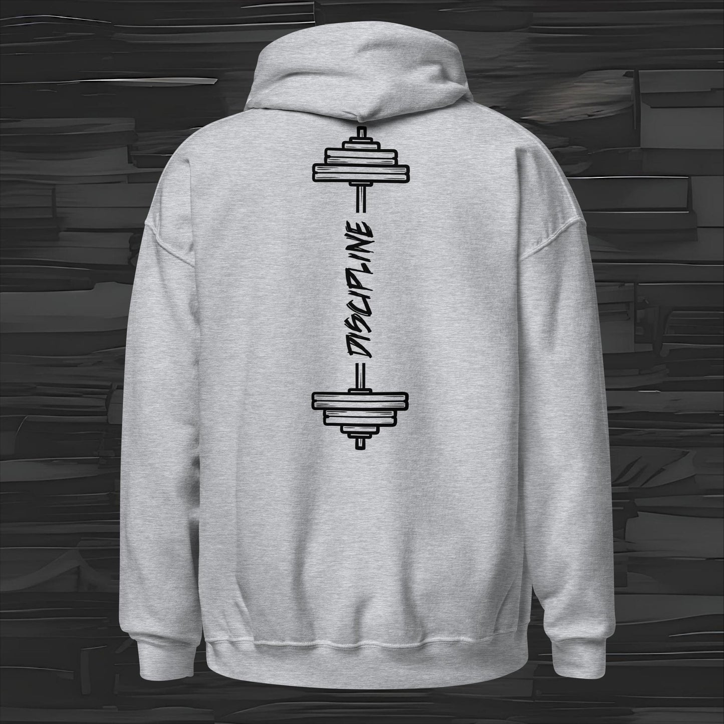 DISCIPLINE hoodie back print