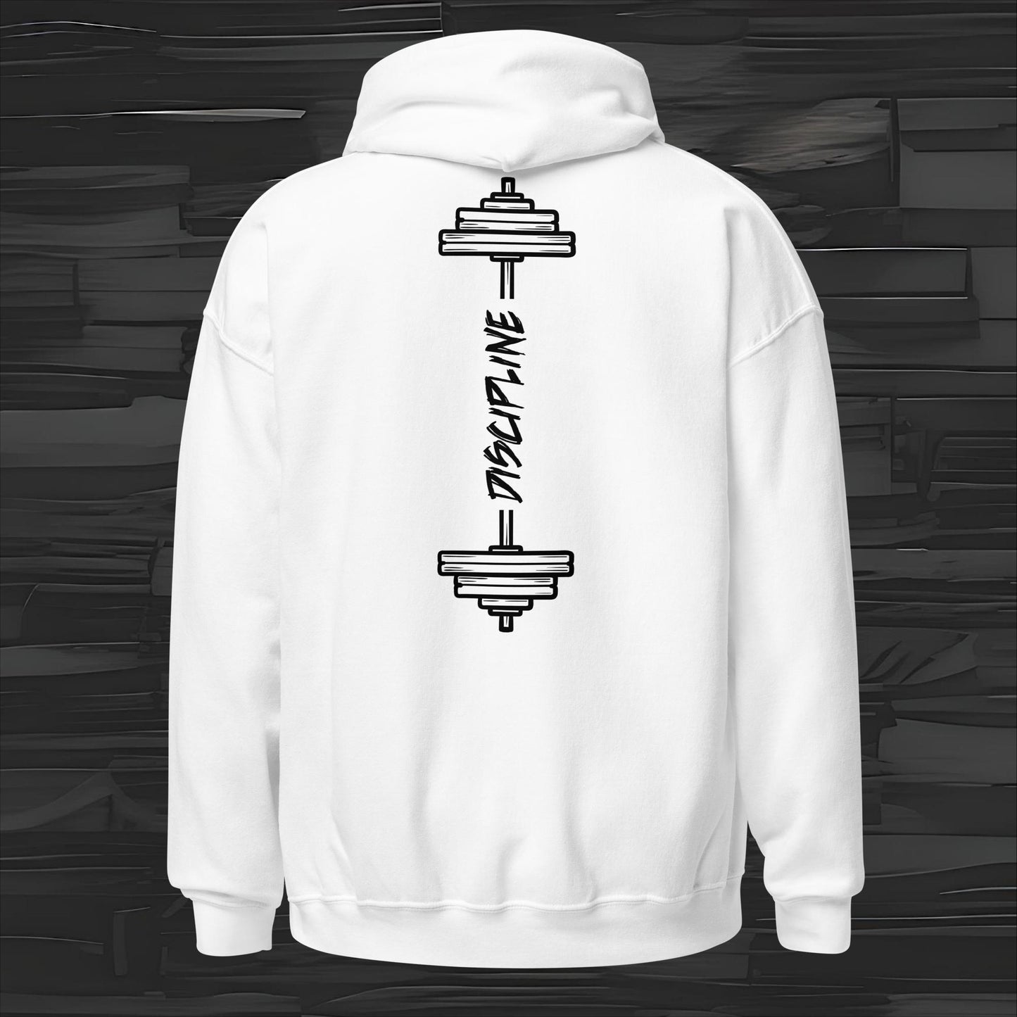 DISCIPLINE hoodie back print